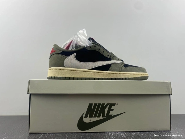 Rep Husky 'BLACK X DM7866-002 SCOTT LOW OG AIR 1 SP OLIVE' TRAVIS JORDAN 0708